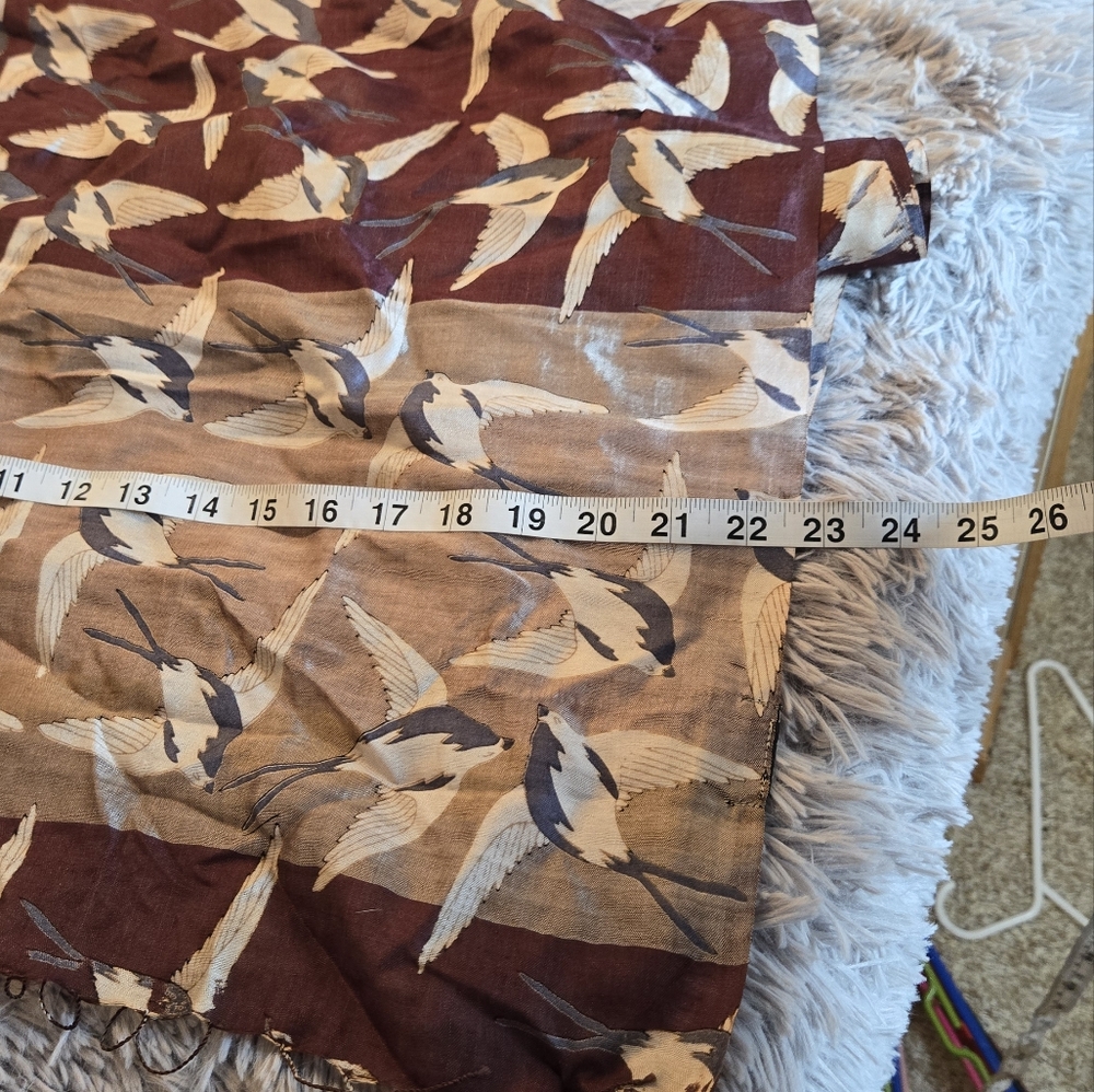 Dupatta 100% Silk Scarf NWT - Picture 6 of 9
